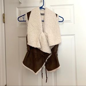 Faux Sheepskin Vest